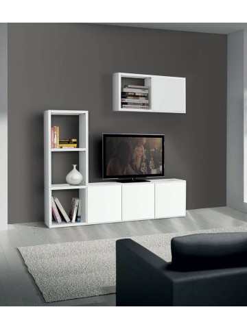 Porta TV bianco frassinato