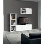 Porta TV bianco frassinato