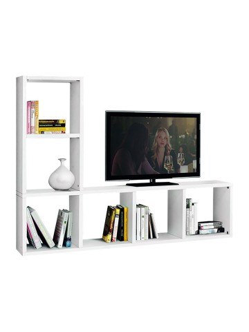 Porta TV bianco frassinato