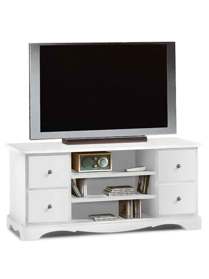 Mobile Porta Tv Classico con 4 cassettini