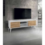 Porta TV in abete spazzolato