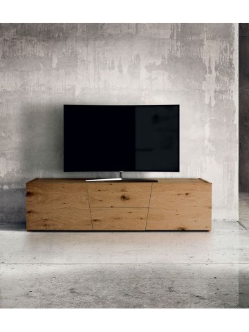 Porta TV rovere notato spazzolato