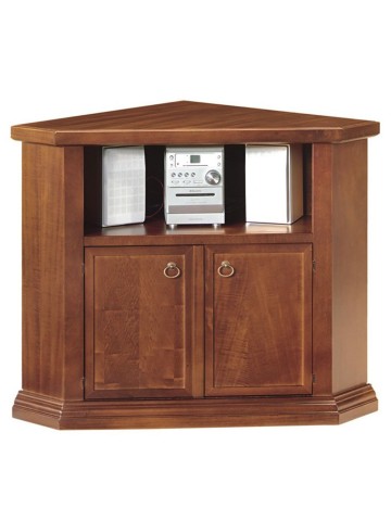 Mobile porta TV ad angolo legno arte povera