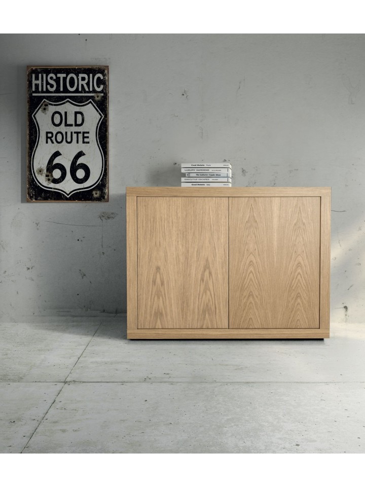 Credenza Moderna 2 Ante bianco frassinato