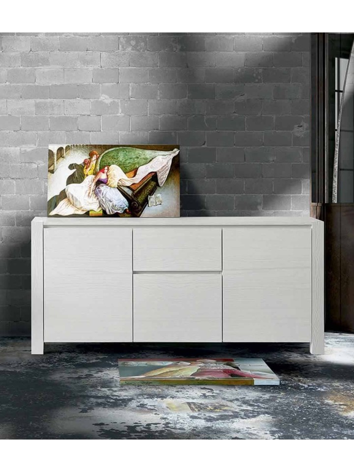 Credenza in abete bianco spazzolato