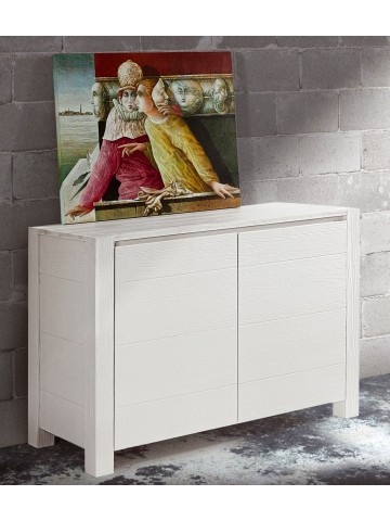 Credenza 2 ante in abete bianco spazzolato