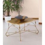 Tavolino rettangolare Ariel piano legno