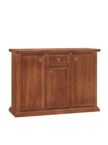 Credenza in legno con zoccolo Noce