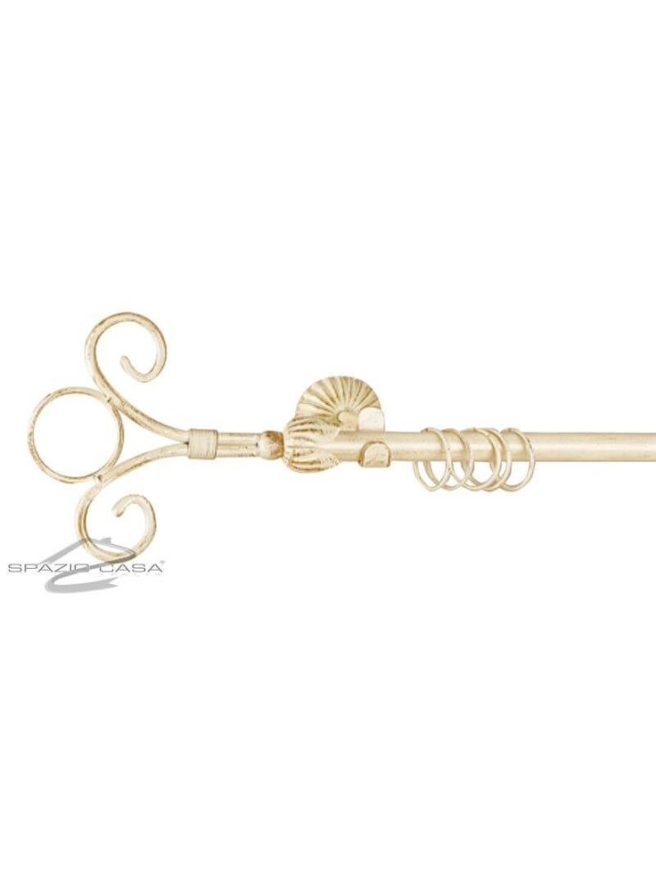 Bastone per Tenda in Ferro Battuto Giglio