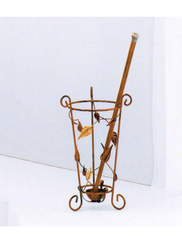 Porta ombrelli in ferro Foglie