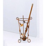 Porta ombrelli in ferro Foglie