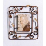 Quadro Padre Pio in ferro