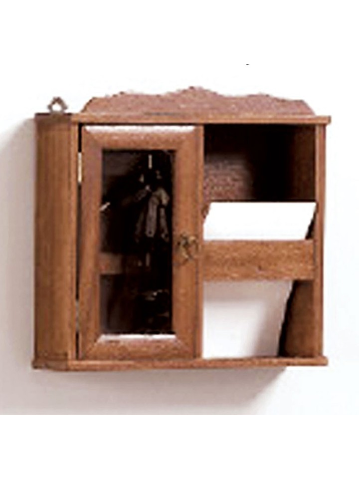 Bacheca porta chiavi e posta in legno