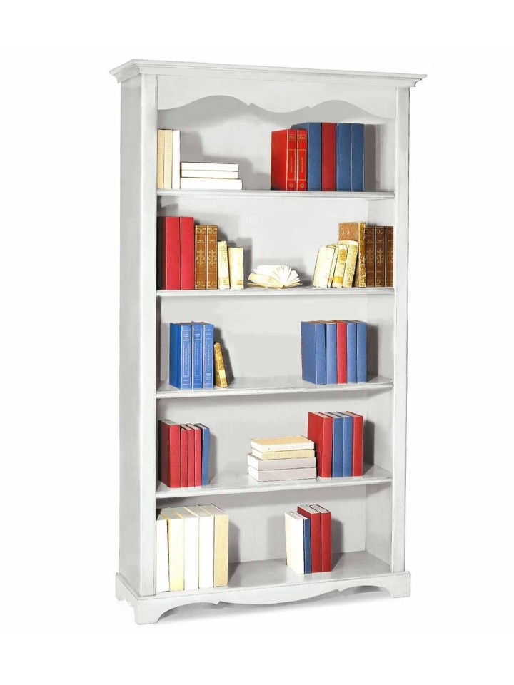 Libreria in legno 2 Ante vetrate + 3 cassetti + anta chiusa