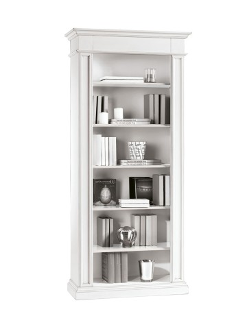 Libreria in legno 2 Ante vetrate + 3 cassetti + anta chiusa