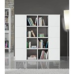 Parete in legno moderna Bianco Frassinato 175