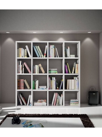 Parete in legno moderna Bianco Frassinato 175