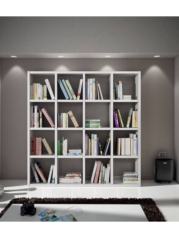 Parete in legno moderna Bianco Frassinato 175