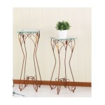 Alzatina porta oggetti Ariel piano vetro