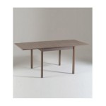 Tavolo legno quadrato apertura a libro Bianco frassino