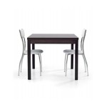 Tavolo legno quadrato apertura a libro Rovere Wengé