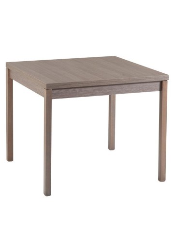 Tavolo legno quadrato apertura a libro Rovere Grig