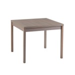 Tavolo legno quadrato apertura a libro Rovere Grig