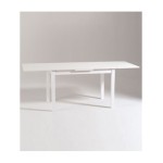 Tavolo rettangolare allungabile moderno Bianco frassinato