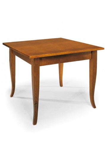 Tavolo quadrato fisso piede a sciabola