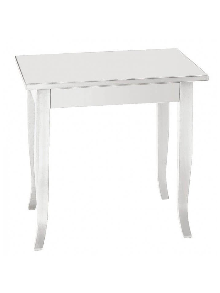 Tavolo Quadrato Fisso Piede Sciabola