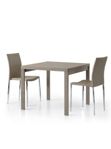 Tavolo quadrato tortora