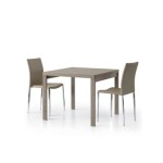 Tavolo quadrato tortora