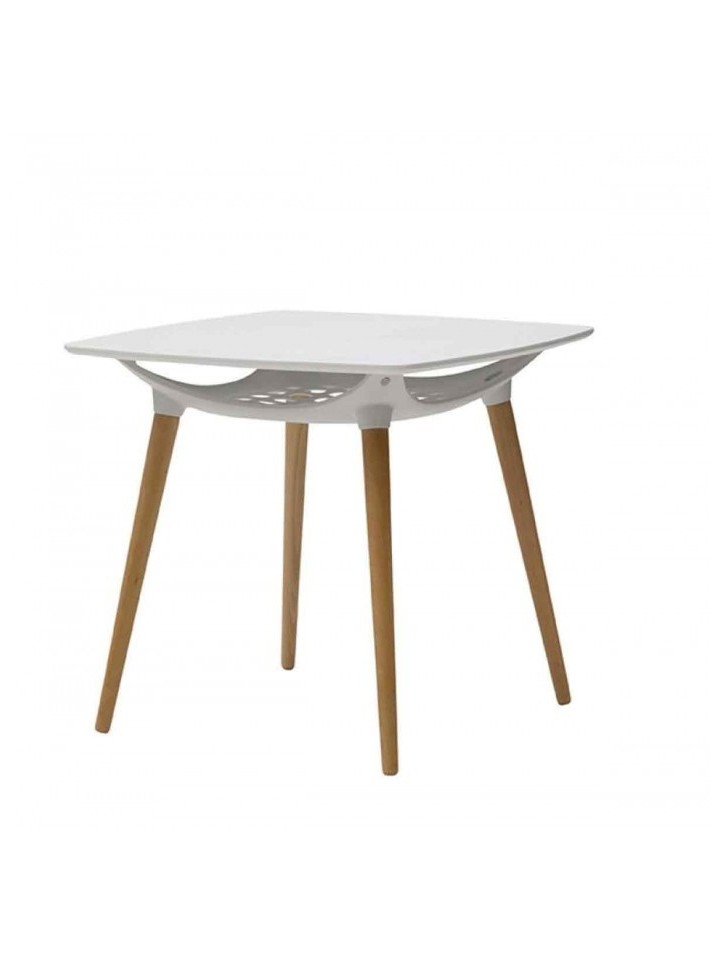 Tavolo TOLIX quadrato in acciaio zincato