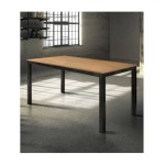 Tavolo rovere con struttura in metallo
