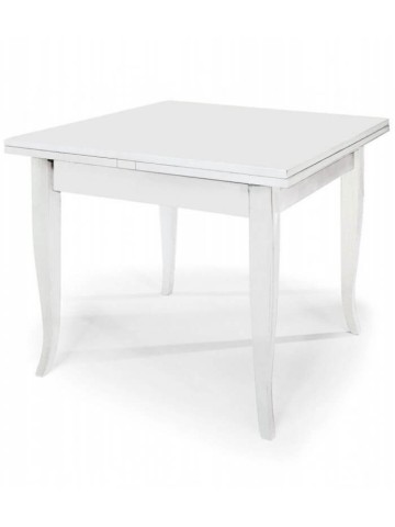 Tavolo quadrato allungabile Bianco Opaco