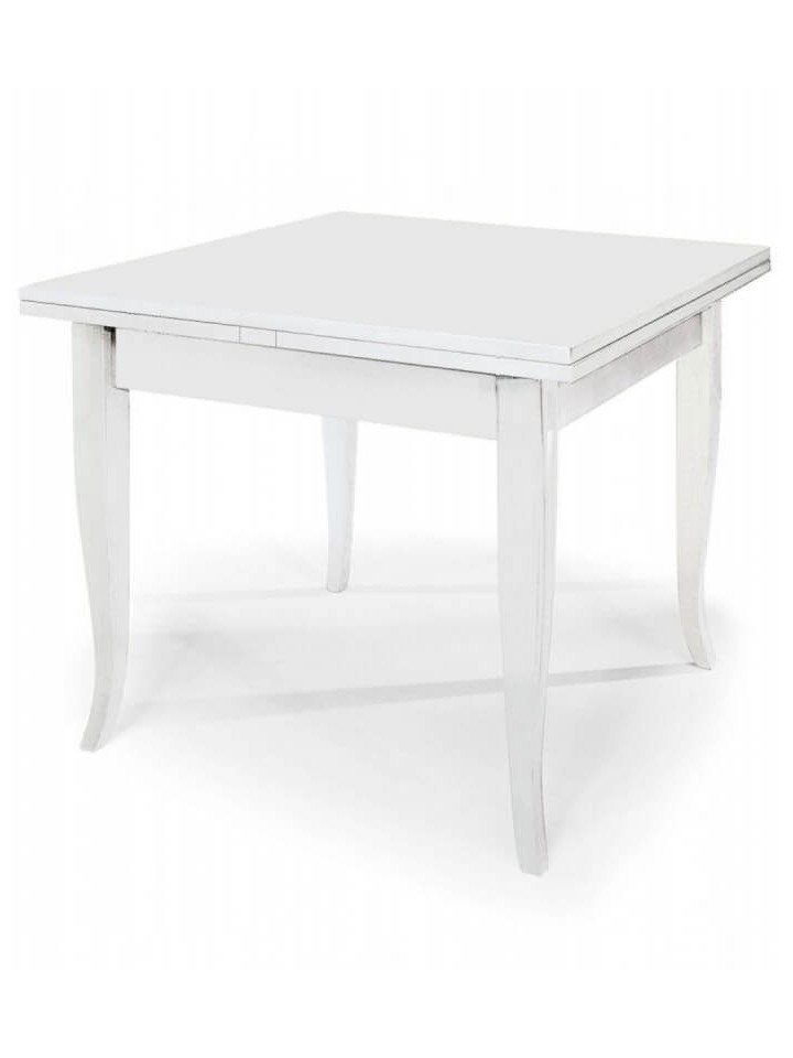 Tavolo quadrato allungabile Bianco Opaco