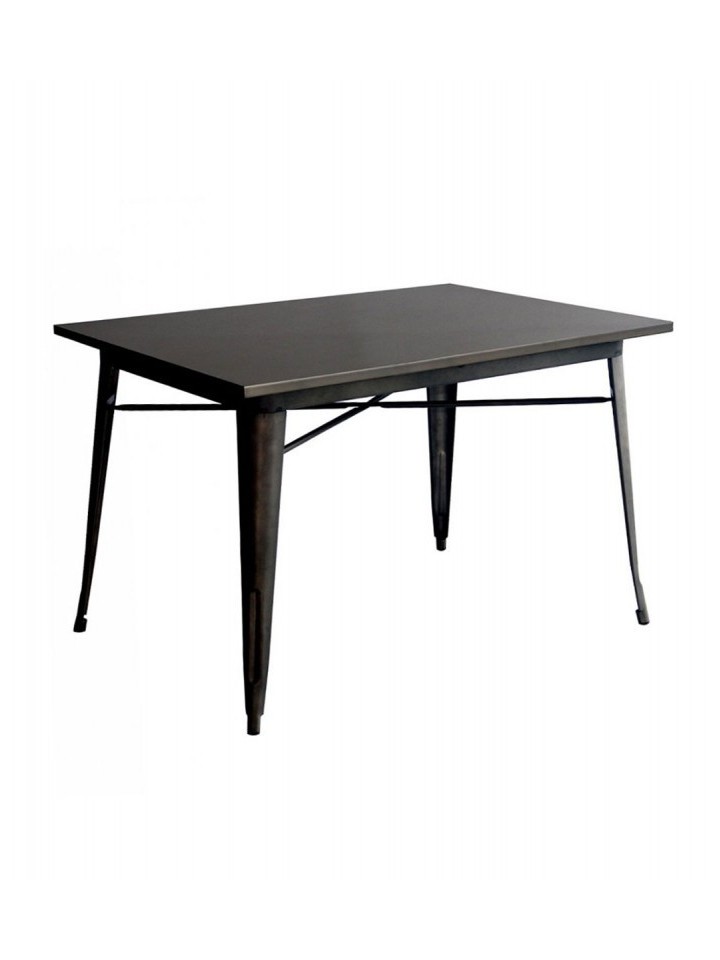 Tavolo rettangolare in metallo Nero