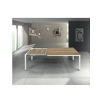 Tavolo in metallo moderno Naturale Rovere