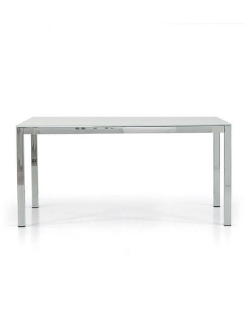 Tavolo allungabile con piano in vetro