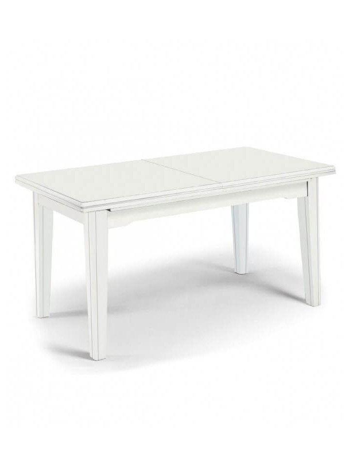 Tavolo in legno design classico Bianco Opaco
