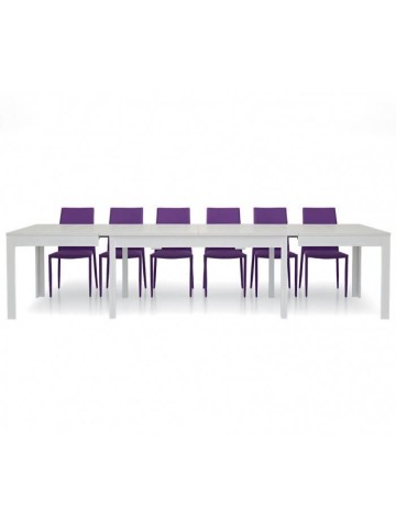 Tavolo rettangolare allungabile in laminato 3,3-3,5 m