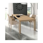 Tavolo in legno naturale allungabile