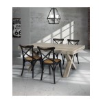 Tavolo in legno invecchiato allungabile