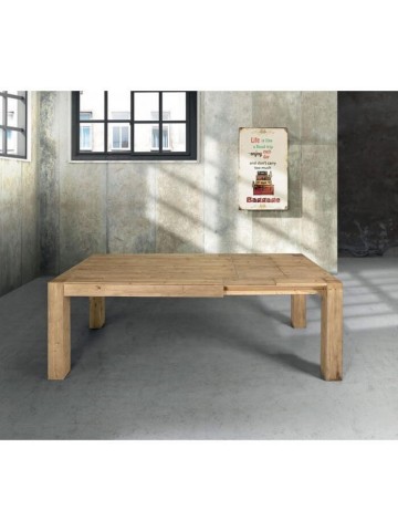 Tavolo Abete Naturale con 2 allunghe