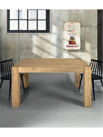 Tavolo Legno Massello Abete Naturale Nodato