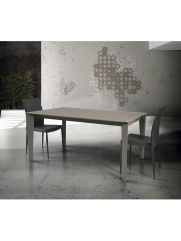 Tavolo vetro design moderno Tortora