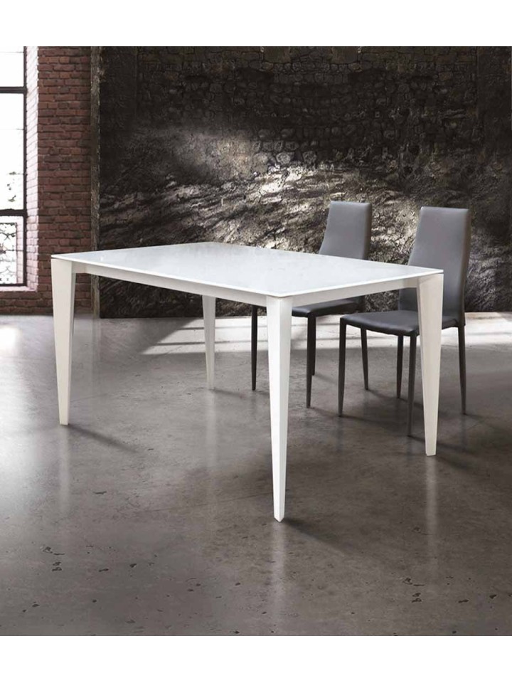 Tavolo moderno allungabile in vetro