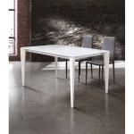 Tavolo vetro design moderno Bianco