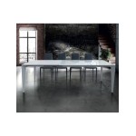 Tavolo vetro design moderno Bianco