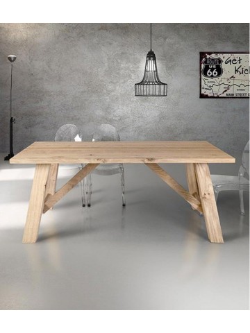 Tavolo in legno di design Fisso Naturale